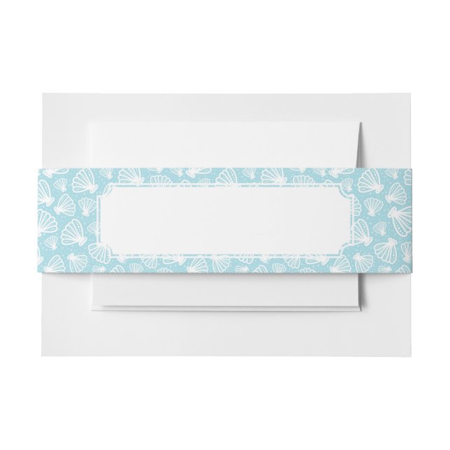 Cintas Para Invitaciones El verano Shell modela (Anverso Ejemplo)