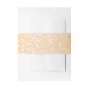 Cintas Para Invitaciones el vintage se ruboriza boda floral del oro