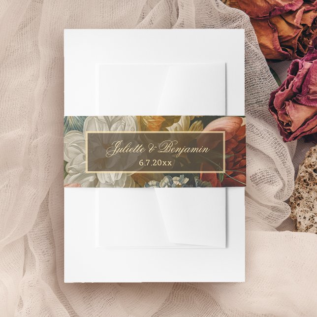 Cintas Para Invitaciones Elegant Fine Art Floral Still Life Wedding (Subido por el creador)