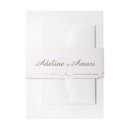 Cintas Para Invitaciones Elegant Floral Wedding Invitation