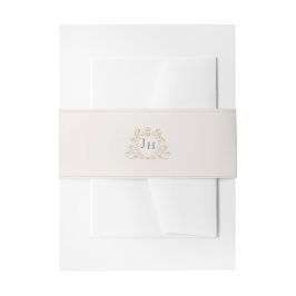 Cintas Para Invitaciones Elegant French Château Monogram Wedding Invitation