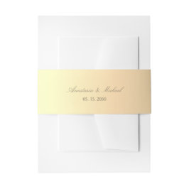 Cintas Para Invitaciones Elegant Gold Wedding