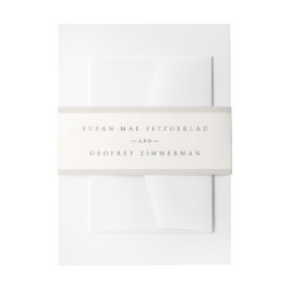 Cintas Para Invitaciones Elegant Minimalist Calligraphy Wedding