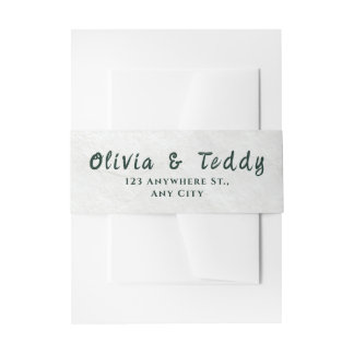 Cintas Para Invitaciones Elegant Organic Modern Wedding Invitation
