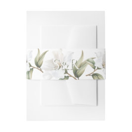 Cintas Para Invitaciones Elegant Oriental White Magnolia Wedding 