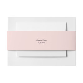 Cintas Para Invitaciones Elegant Pink Tulips Bouquet Wedding 