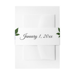 Cintas Para Invitaciones Elegant Simple Blue Roses Love is in Bloom Wedding