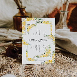 Cintas Para Invitaciones Elegant Yellow The Wedding Of Invitation