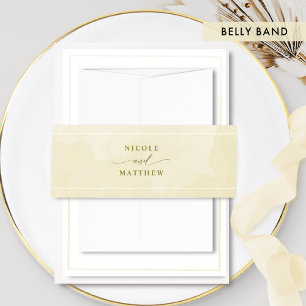 Cintas Para Invitaciones Elegante acuarela de champán, Invitación de bodas 