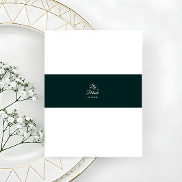 Cintas Para Invitaciones Elegante aliento de bebé verde esmeralda