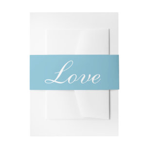 Cintas Para Invitaciones Elegante Amor Blue Nautical Beach Wedding