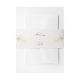 Cintas Para Invitaciones Elegante Banda Abdominal Floral para Boda