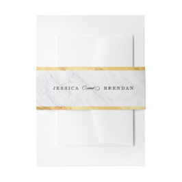 Cintas Para Invitaciones Elegante banda Belly de invitación a la boda de or