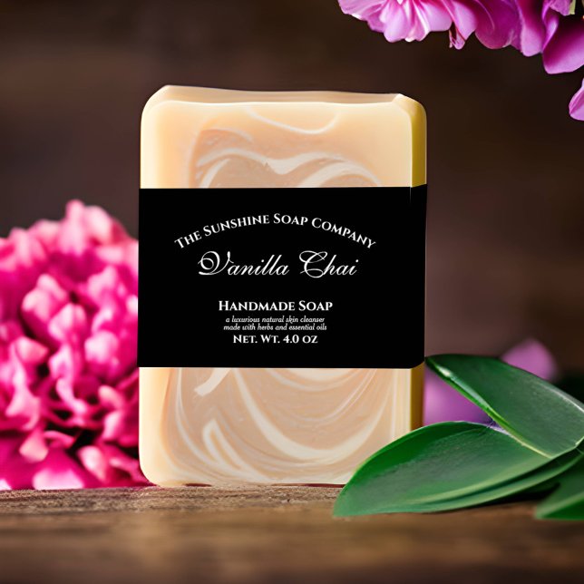 Cintas Para Invitaciones Elegante banda de Belly de jabón negro (Subido por el creador)