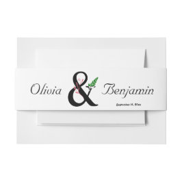 Cintas Para Invitaciones Elegante Banda de Invitación con Ampersand