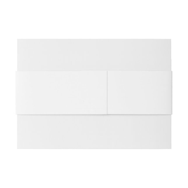 Cintas Para Invitaciones Elegante banda de vientre de boda con monograma en (Reverso ejemplo)