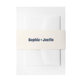 Cintas Para Invitaciones Elegante Banda Minimalista para Vientre de Boda