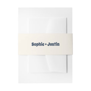 Cintas Para Invitaciones Elegante Banda Minimalista para Vientre de Boda