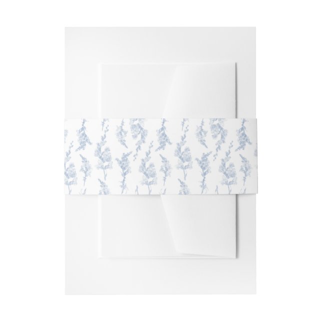 Cintas Para Invitaciones Elegante Boca de Dragón Botánico (Anverso Ejemplo)