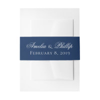 Elegante boda azul y blanca de la marina invitan a