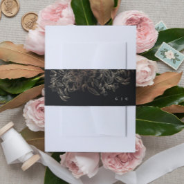 Cintas Para Invitaciones Elegante Boda botánico dibujado a mano