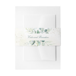 Cintas Para Invitaciones Elegante boda con vegetación de eucalipto