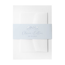 Cintas Para Invitaciones Elegante Boda de barniz azul turbio