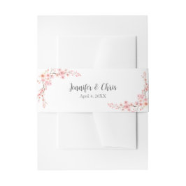 Cintas Para Invitaciones Elegante Boda de cerezo en flor