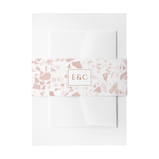 Cintas Para Invitaciones Elegante Boda de Eucalipto floral (Anverso Ejemplo)