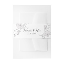 Cintas Para Invitaciones Elegante Boda de flores de magnolia blanca de marf