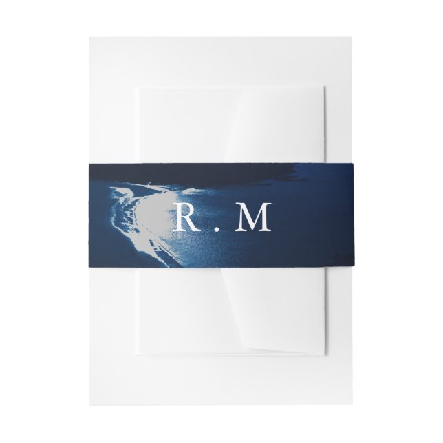 Cintas Para Invitaciones Elegante Boda de la luz de luna (Anverso Ejemplo)