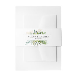 Cintas Para Invitaciones Elegante Boda de la vegetación de oliva