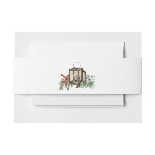 Cintas Para Invitaciones Elegante Boda de Lantern de Pine Trees Rustic Invi