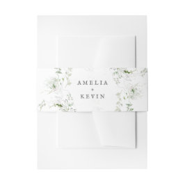 Cintas Para Invitaciones Elegante Boda de nombres de color de agua de la ve