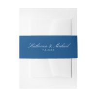 Elegante Boda de Nombres de Guiones Azules de la M