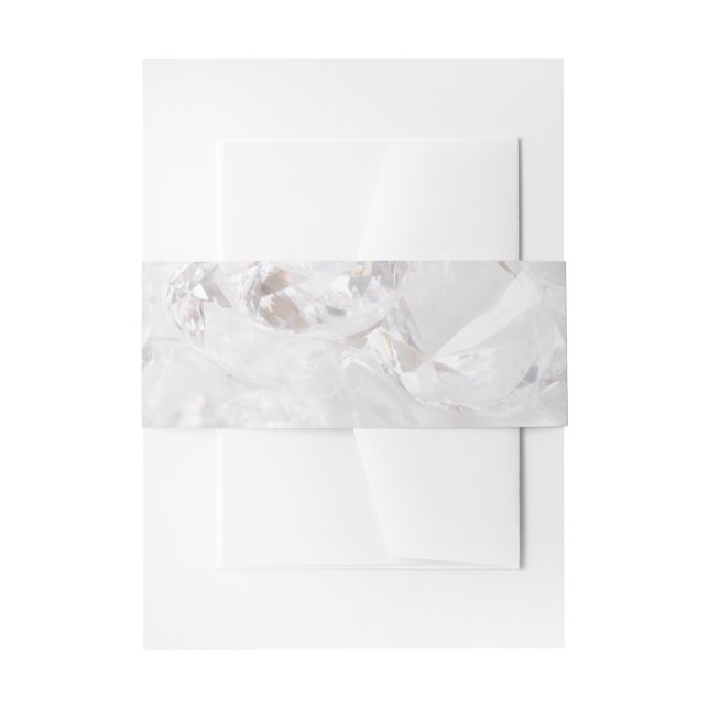 Cintas Para Invitaciones Elegante Boda de Perla Blanca (Anverso Ejemplo)