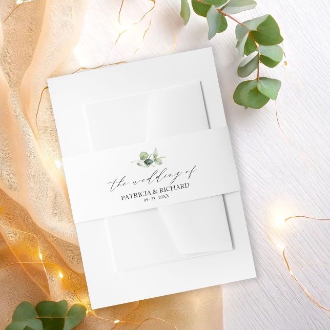 Cintas Para Invitaciones Elegante Boda Eucalyptus (Subido por el creador)