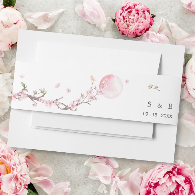 Cintas Para Invitaciones Elegante Boda floral (Subido por el creador)