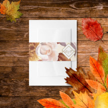 Elegante Boda Floral Acuarela de Otoño 