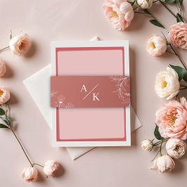 Cintas Para Invitaciones Elegante Boda Floral Boho