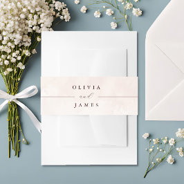 Cintas Para Invitaciones Elegante Boda Floral Boho