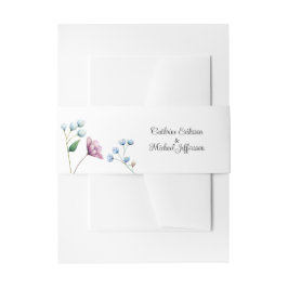Cintas Para Invitaciones Elegante Boda floral suave romance botánico