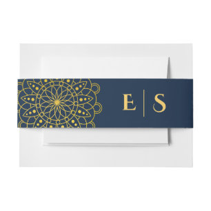 Cintas Para Invitaciones Elegante Boda indio de Rangoli