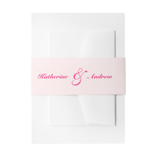 Cintas Para Invitaciones Elegante Boda Minimalista moderno monograma