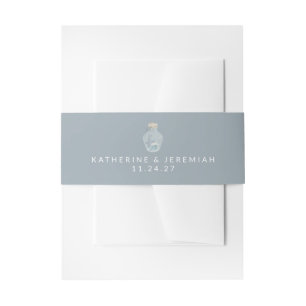 Cintas Para Invitaciones Elegante Boda Nautical Seashell Moderno