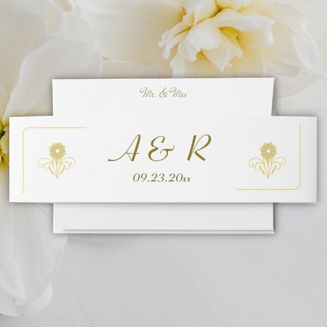 Cintas Para Invitaciones Elegante Boda victoriano (Subido por el creador)