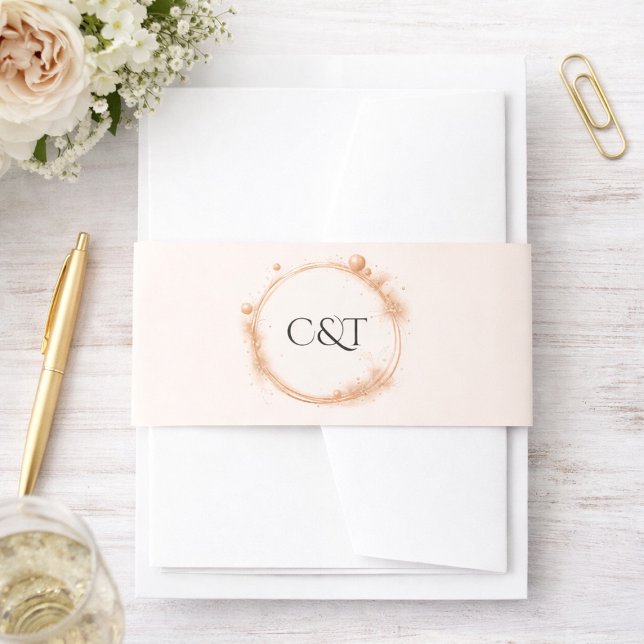 Cintas Para Invitaciones Elegante caligrafía de guion de Boda de arcilla de (Subido por el creador)