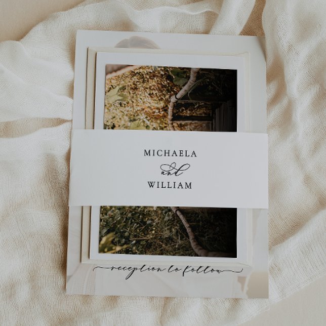 Cintas Para Invitaciones Elegante caligrafía guión de boda invitación (Subido por el creador)