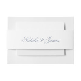Cintas Para Invitaciones Elegante Capricho Azul Polvoriento Dinero Antiguo 