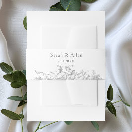 Cintas Para Invitaciones Elegante clásico floral rococó francés